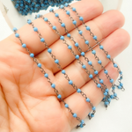 Load image into Gallery viewer, Oxidized Sterling Silver Wire Chain