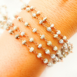 Load image into Gallery viewer, Silverite Rose Gold Plated Wire Chain. SIL8