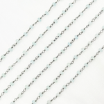 Load image into Gallery viewer, Aquamarine Oxidized Wire Chain. AQU21