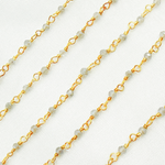 Load image into Gallery viewer, Coated Labradorite Wire Wrap Chain. CLB27