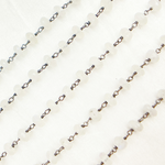 Load image into Gallery viewer, White Moonstone Oxidized Wire Chain. WMS24