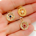 Load image into Gallery viewer, GDP258. 14K Solid Gold Diamond Fancy Charm