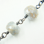 Load image into Gallery viewer, Coated Quartz Oxidized Wire Chain. CQU39