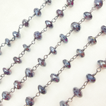 Load image into Gallery viewer, Coated Garnet Oxidized Wire Chain. CGR4
