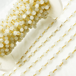 Load image into Gallery viewer, Moonstone Gold Plated Wire Chain. MS53