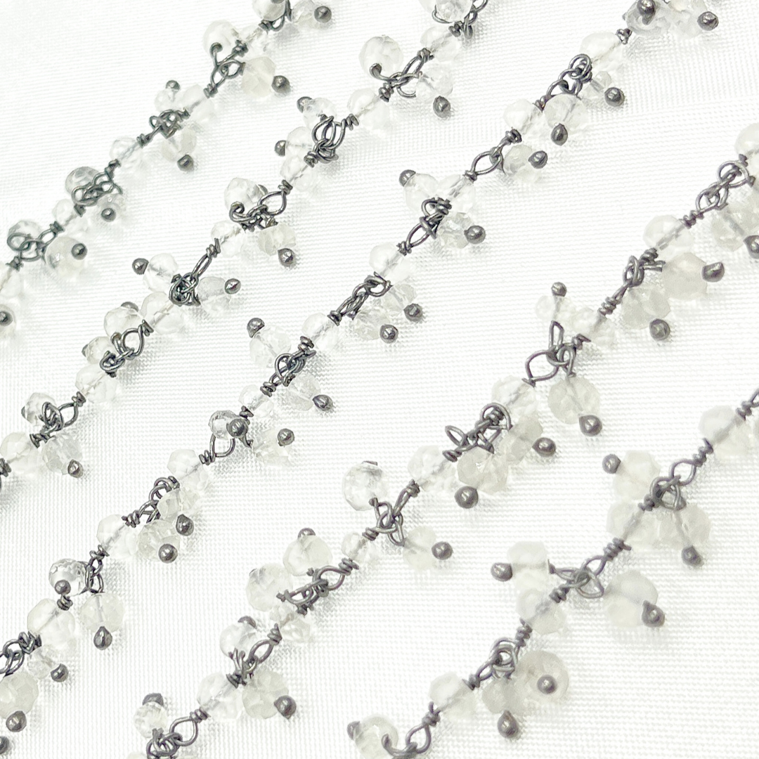 Crystal Cluster Dangle Oxidized Wire Chain. CR30
