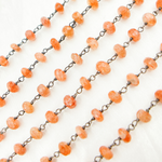 Load image into Gallery viewer, Sunstone Smooth Oxidized Wire Chain