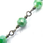 Load image into Gallery viewer, Coated Green Quartz Wire Chain. CQU22