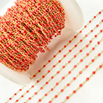 Load image into Gallery viewer, Coral Gold Plated Wire Chain