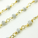 Load image into Gallery viewer, Mother of Pearl Wire Wrap Chain. MOP1

