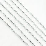 Load image into Gallery viewer, Aquamarine Oxidized Wire Chain. AQU21