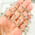 Load image into Gallery viewer, Green Amethyst Oxidized Wire Chains