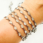 Load image into Gallery viewer, Cubic Zirconia Round Connected Chain