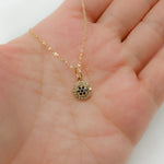 Load image into Gallery viewer, 14k Gold Diamond and Gemstone Octagon Charm