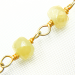 Load image into Gallery viewer, Multi Sapphire Ombre Gold Plated Wire Chain. MSA30