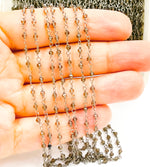 Load image into Gallery viewer, Smoky Quartz Wire Wrap Chain. SMQ4