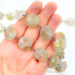 Load image into Gallery viewer, Golden Rutile Oxidized Wire Chain.