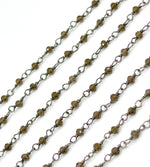 Load image into Gallery viewer, Smoky Quartz Wire Wrap Chain. SMQ4