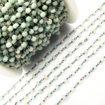 Load image into Gallery viewer, Amazonite Wire Wrap Chain. AMZ9