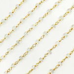 Load image into Gallery viewer, Crystal Gold Plated 925 Sterling Silver Wire Chain. CR12