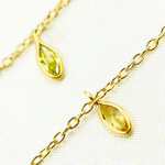 Load image into Gallery viewer, Multi Color Cubic Zirconia Marquise Shape Dangle Chain. CZ40