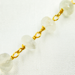 Load image into Gallery viewer, Siloni Moonstone Gold Plated Wire Chain. MS52