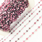 Load image into Gallery viewer, Ruby Oxidized Wire Chain. RUB10