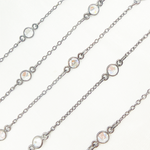 Load image into Gallery viewer, Cubic Zirconia Round Shape Connected Chain. CZ62