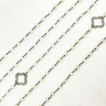 Load image into Gallery viewer, Moonstone with Marquis Shape Oxidized Wire Chain. WMS29