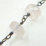Load image into Gallery viewer, Rose Quartz Oxidized Wire Chain. RQ3