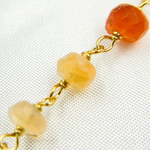 Load image into Gallery viewer, Fire Opal Gold Plated Wire Chain. FOP1