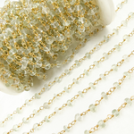Load image into Gallery viewer, Green Amethyst Gold Plated Wire Chains