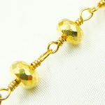 Load image into Gallery viewer, Golden Pyrite Gold Plated Wire Chain. GPR6
