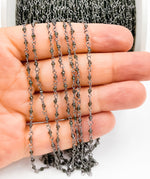 Load image into Gallery viewer, Black Moonstone Wire Wrap Chain. BMS3