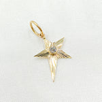 Load image into Gallery viewer, KG269. 14k Solid Gold Star Diamond Charm