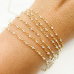 Load image into Gallery viewer, White Topaz Wire Chain. TOP4