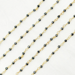 Load image into Gallery viewer, Hematite Gold Plated Wire Chain. HEM7
