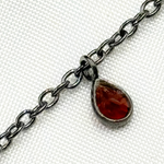 Load image into Gallery viewer, Multi Gemstone Dangle Oxidized Wire Chain. MGS21