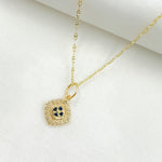 Load image into Gallery viewer, GDP387. 14K Solid Gold Diamond Charm with Gemstones