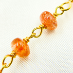 Load image into Gallery viewer, Sunstone Smooth Gold Plated 925 Sterling Silver Wire Chain. SNS3