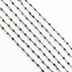 Load image into Gallery viewer, CBS5. Coated Blue Silverite Oxidized Wire Chain