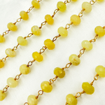 Load image into Gallery viewer, Yellow Opal Gold Plated Wire Chain. OPA11