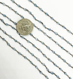 Load image into Gallery viewer, Coated Crystal Oxidized Wire Chain. CR13