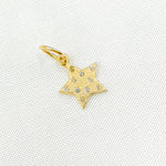 Load image into Gallery viewer, GDP450. 14K Solid Gold Diamond Star Charm