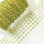 Load image into Gallery viewer, Chrome Diopside Wire Wrap Chain. CHR1