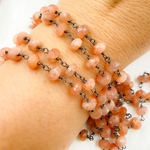 Load image into Gallery viewer, Sunstone Oxidized Wire Chain. SNS4