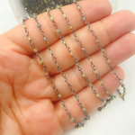 Load image into Gallery viewer, Multi Sapphire Oxidized Wire Chain. MSA18
