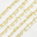 Load image into Gallery viewer, Pearl Cluster Dangle Gold Plated Wire Chain. PRL32