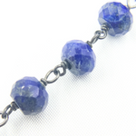 Load image into Gallery viewer, Lapis Lazuli Oxidized Wire Chain. LAP11
