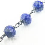 Load image into Gallery viewer, Lapis Lazuli Oxidized Wire Chain. LAP11